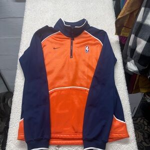 Nike NBA Orange & Navy Quarter-Zip Pullover, women’s size XL 20